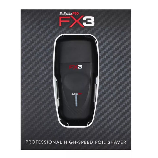 BaBylissPRO FX3 Professional High Speed Foil Shaver Black | FXX3SB