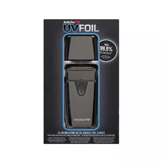 BABYLISS PRO UV Double Foil Cordless Metallic Black Shaver - BRAND NEW